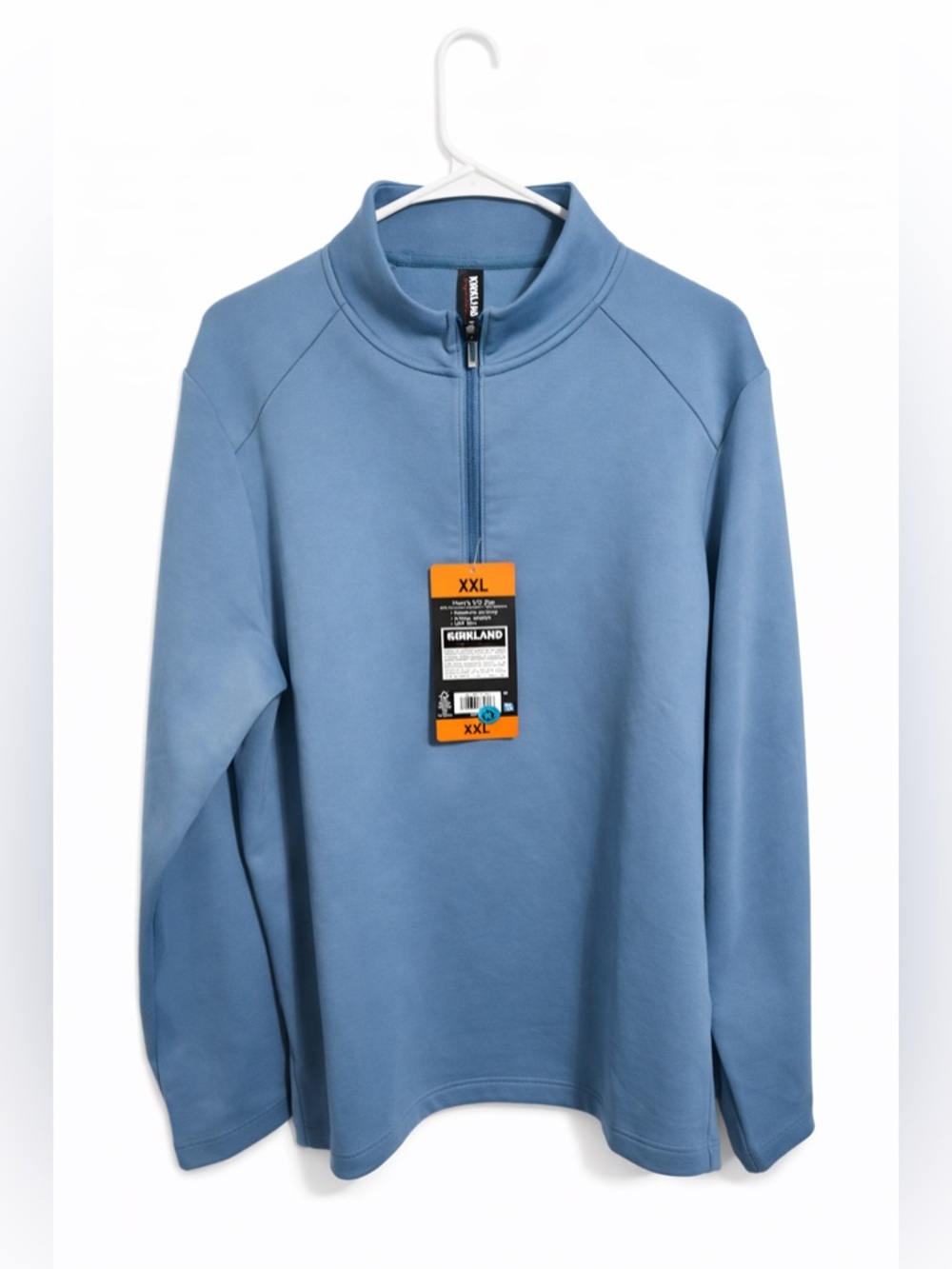 Kirkland Signature Sky Blue 1/4 Zip Pullover